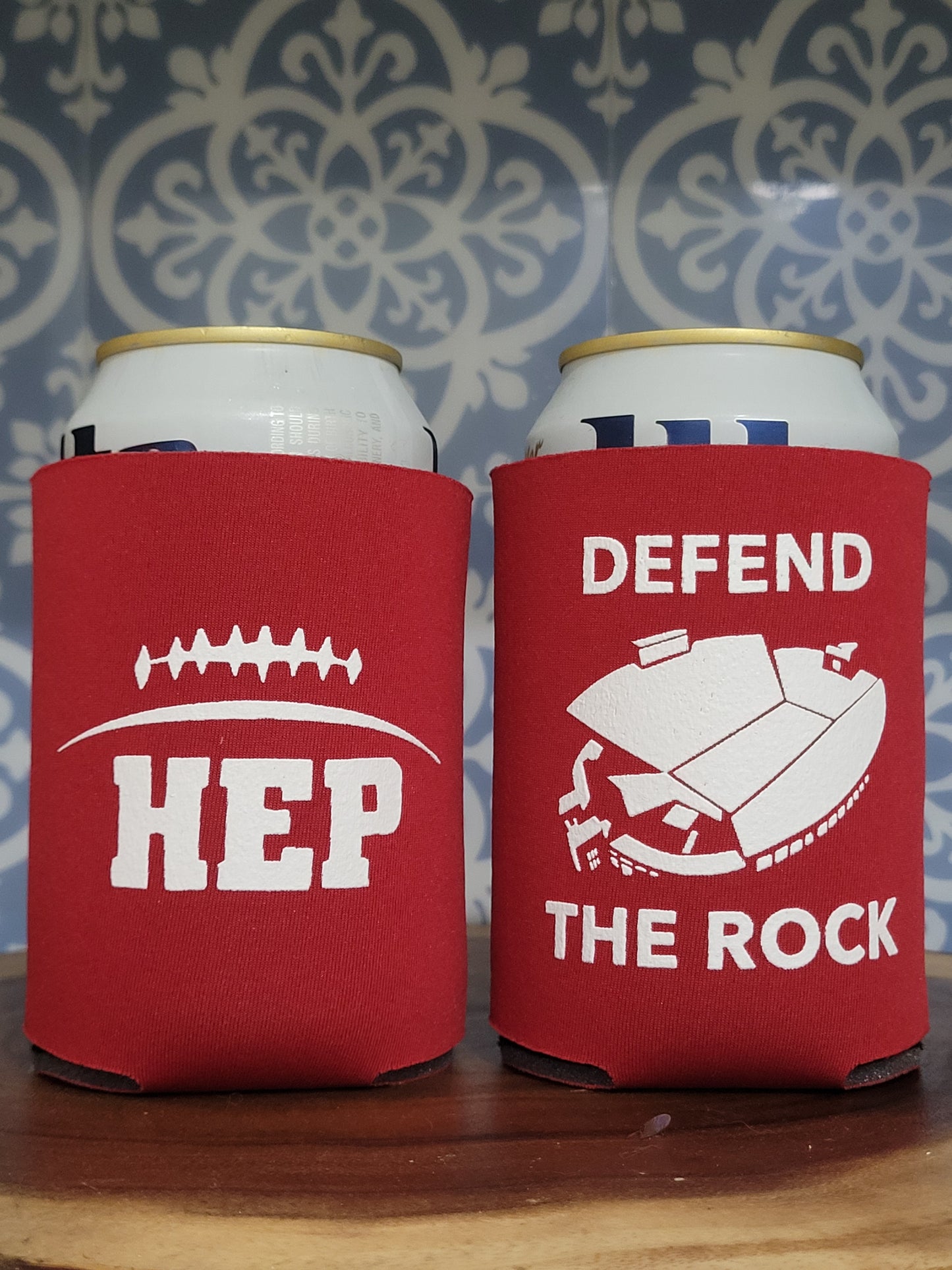Coach Hep Defend the Rock Koozie